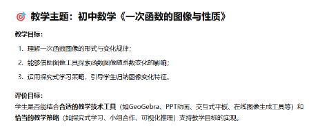 <p>在教授“一次函数图像的斜率对图像倾斜方向的影响”时&#xff0c;以下哪一对<strong>技术工具&#43;教学策略组合</strong>最合适&#xff1f;</p>