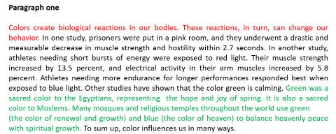 <p>As for Paragraph one, which statement is correct?</p>