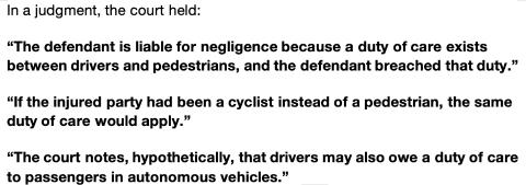 <p>Which statement constitutes the <strong>ratio decidendi</strong> of the case?</p>