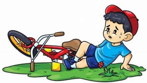 <p>The boy fell <u>              </u> his bike.</p>