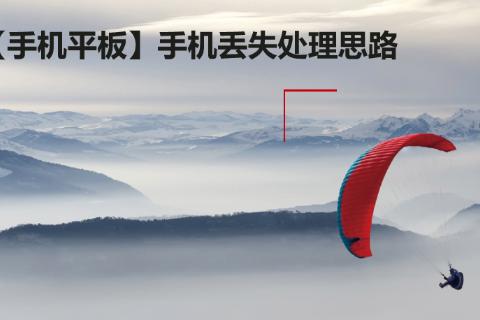 手机丢失问题处理思路