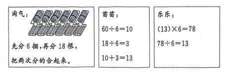 <p>下面3位同学计算<span data-tex="78\div6"> </span>时的想法，其中谁是正确的？</p>