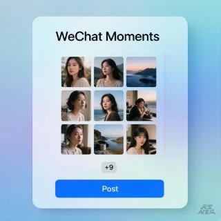 <p>Can her friends see these 9 photos now? </p>