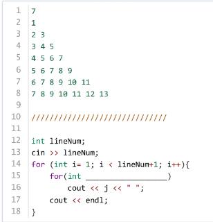 <p>下图是C&#43;&#43;程序执行后的输出。为实现其功能&#xff0c;横线处应填入代码是&#xff08; &#xff09;。</p>