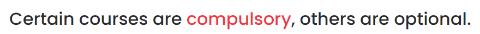 <p>Which one is <i>not </i>the paraphrase of &#34;<strong><u>compulsory</u></strong>&#34;?</p>