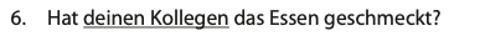 <p><strong>Ersetzen Sie die Nomen durch Personalpronomen.</strong> </p>