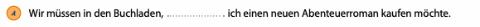 <p>weil, wenn oder denn?</p>