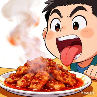 <p>句子 “He has a strong hatred for spicy food” 的意思是他非常喜欢吃辣。</p>