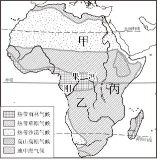 <p><strong>某校地理兴趣小组同学利用寒假时间先后到某大洲的甲、乙、丙三地研学。读该大洲略图&#xff0c;完成下面小题。</strong><span data-tex=""> </span>下列有关说法错误的是&#xff1f;</p>