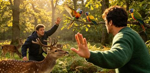 <p>You find a forest with wild deer and rare birds. Your rival wants to scare the birds for fun. You stop him: "No! The special thing about eco-tourism is ____." Question: What makes eco-tourism unique?</p>