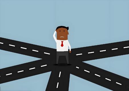 <p>It&#39;s hard to ( ) where to go.</p>