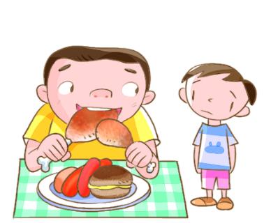 <p>The fat boy is _____ ？</p>