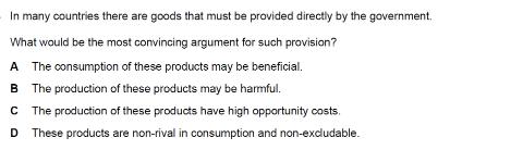 <p>Reasons for government intervention in markets</p>