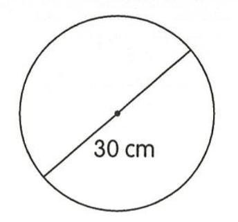 <p>Find the circumference of each circle. (Take  = 3.14.)</p>