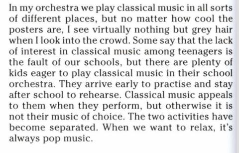 <p>What is the writer's main point in this paragraph?</p>