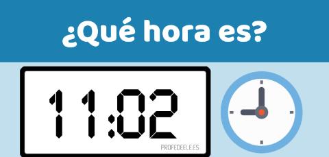 <p>¿Qué hora es</p>