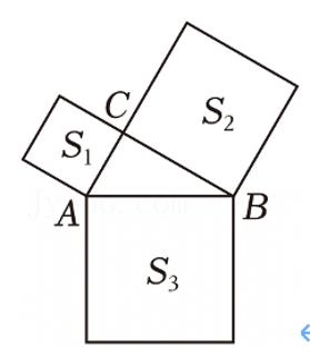 <p>如图，在直角三角形ABC中，∠ACB＝90°，分别以AC，BC，AB为边向外侧作正方形，面积分别记作S1，S2，S3，若AC=<span data-tex="\sqrt{2}"> </span>且满足S3＝3S1，则BC＝（　　）</p>