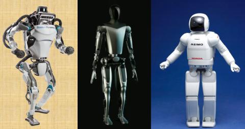 <p>哪个机器人的脖子可以动？Which of the following robots has a movable neck?</p>