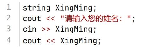 <p>下面的C++代码用于输入姓名，然后输出姓名，正确的说法是( )。</p>