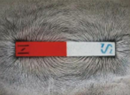 <p>在水平桌面上放置一条形磁体，磁体上盖有一薄玻璃板，在玻璃板上均匀地撒上一些细碎的铁屑，然后轻敲玻璃板，发现铁屑在玻璃板上有规律地排列，如图所示。则下列说法中正确的是（　　）</p>