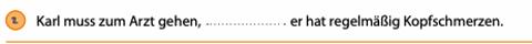 <p>weil, wenn oder denn?</p>