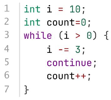 <p>以下C++代码 count++ 执行的次数是( )</p>