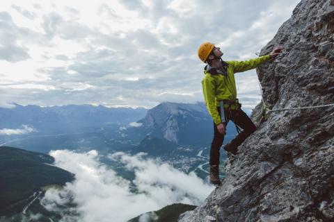 <p>He _____ up the mountain in 2024.</p>
