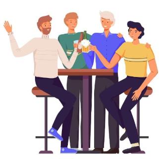 <p><strong>After work<sup>1</sup></strong>，he often goes to bar to have a drink.</p>