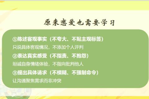 案例四  原来恋爱也需要学习