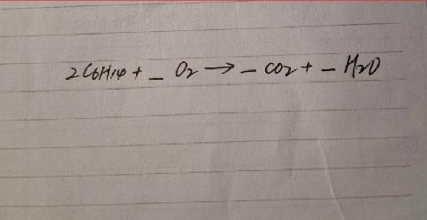<p>Balance the equation</p>