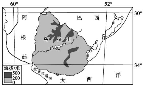 <p>乌拉圭的首都，大致的经纬度公位置（35°____,56°____）（答案2个大字字母，无标点） </p>
